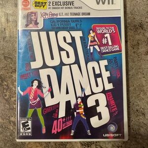 Just Dance 3 Exclusive Edition [Includes 2 Bonus Tracks] CIB Complete w/ Manual
